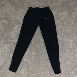alphalete black joggers size small